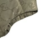 Gucci 22Fw Hooded down vest in jacquard canvas with obscure G