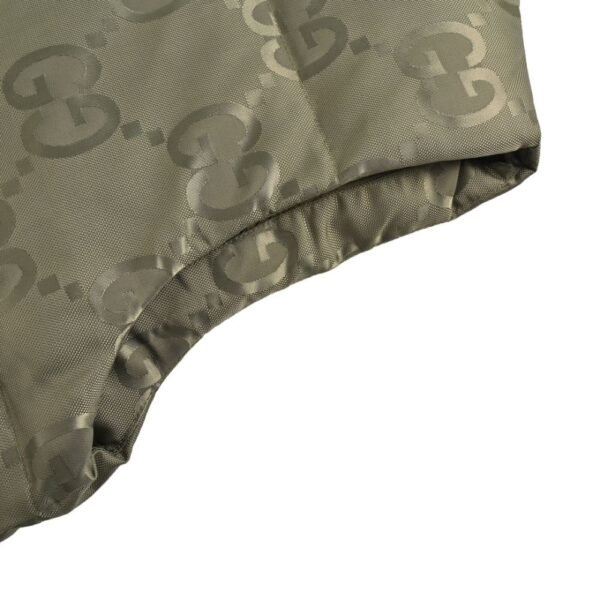 Gucci 22Fw Hooded down vest in jacquard canvas with obscure G