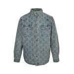 Gucci  24Fw Double G jacquard quilted denim jacket