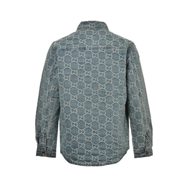 Gucci  24Fw Double G jacquard quilted denim jacket