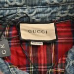 Gucci  24Fw Double G jacquard quilted denim jacket