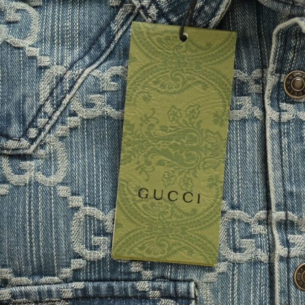Gucci  24Fw Double G jacquard quilted denim jacket