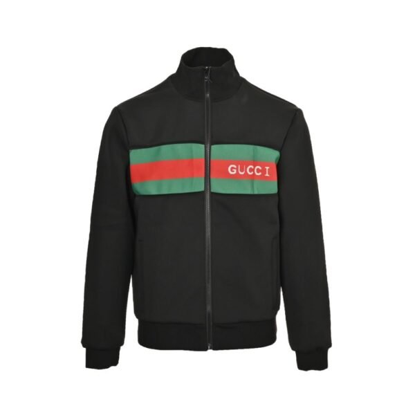 Gucci  24Fw Red and green jacquard ribbon suit jacket