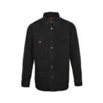 Gucci  24Fw embroidered washed denim shirt jacket Black