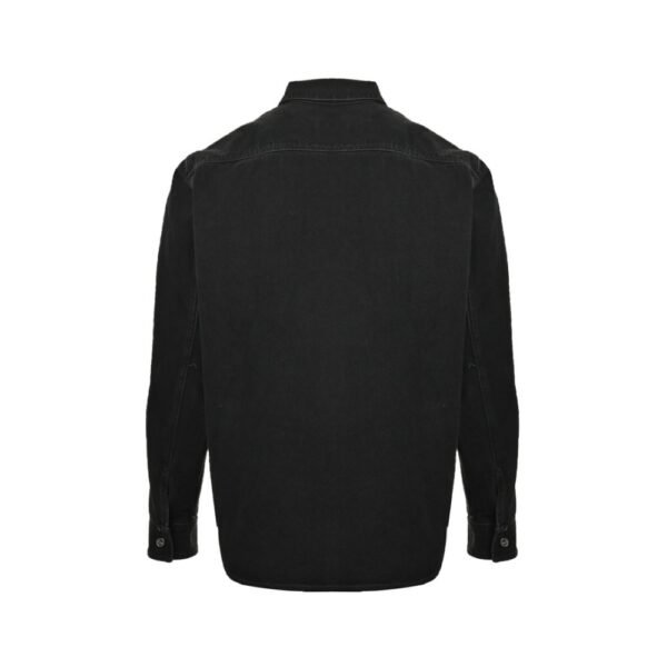 Gucci  24Fw embroidered washed denim shirt jacket Black