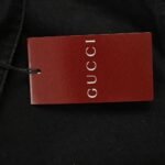 Gucci  24Fw embroidered washed denim shirt jacket Black