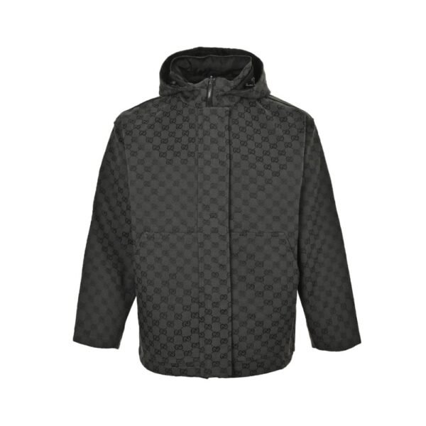 Gucci  24Fw Double G jacquard canvas shirt jacket suit Grey