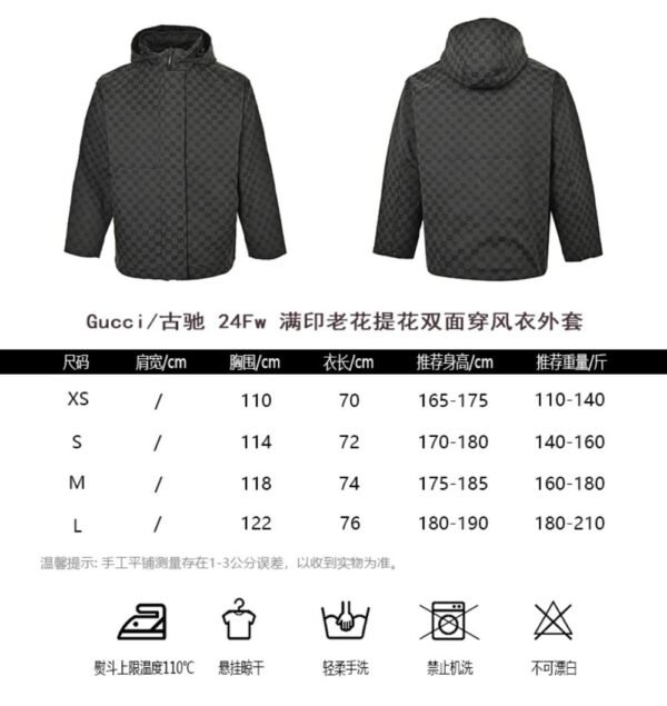 Gucci  24Fw Double G jacquard canvas shirt jacket suit Grey