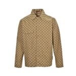 Gucci  24Fw Double G jacquard canvas shirt jacket suit Yellow