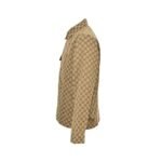 Gucci  24Fw Double G jacquard canvas shirt jacket suit Yellow