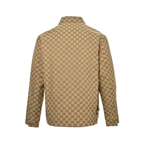 Gucci  24Fw Double G jacquard canvas shirt jacket suit Yellow