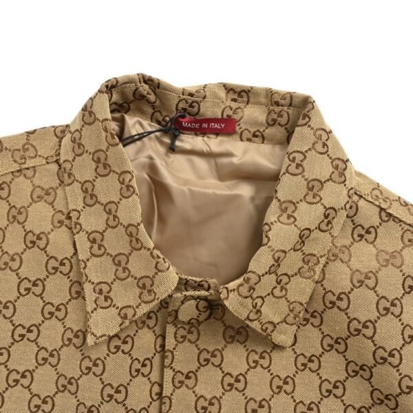 Gucci  24Fw Double G jacquard canvas shirt jacket suit Yellow