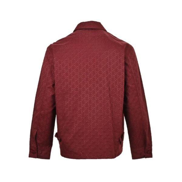 Gucci  24Fw Double G jacquard canvas shirt jacket suit Red