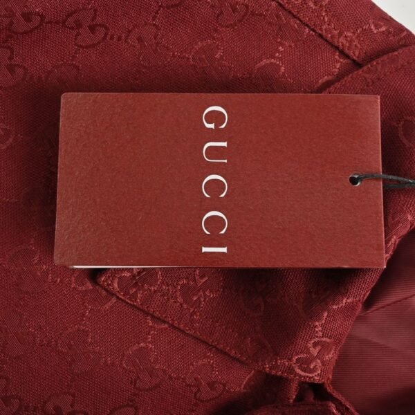 Gucci  24Fw Double G jacquard canvas shirt jacket suit Red