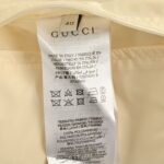 Gucci 22ss red and green ribbon down jacket White