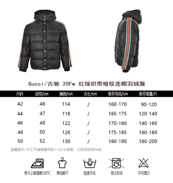 Gucci Hooded down jacket Black