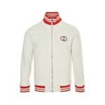 Gucci Embroidered Double G Jacket White