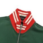 Gucci  Embroidered Double G Jacket Green