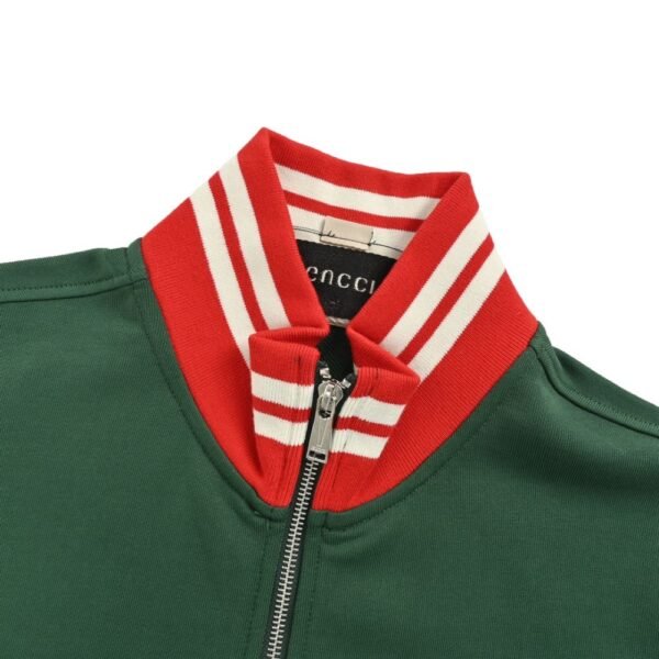 Gucci  Embroidered Double G Jacket Green