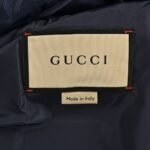 Gucci 23Fw Double G pattern jacquard down jacket Green