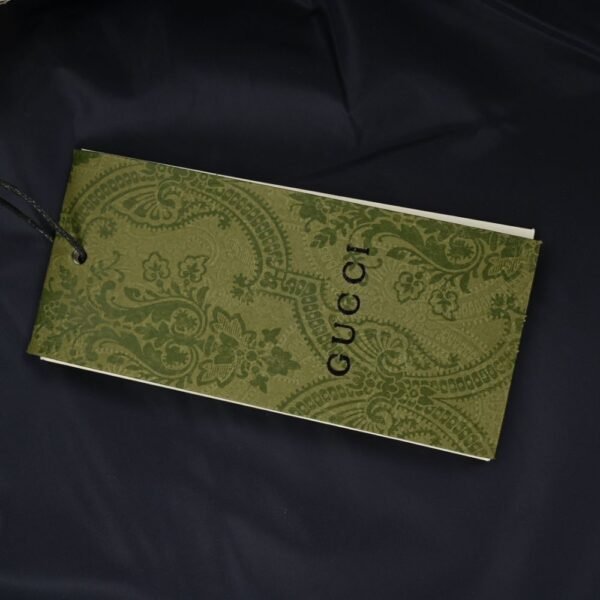 Gucci 23Fw Double G pattern jacquard down jacket Green