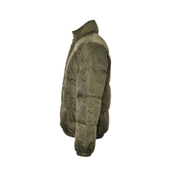 Gucci 23Fw Double G pattern jacquard down jacket