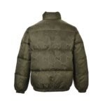 Gucci 23Fw Double G pattern jacquard down jacket