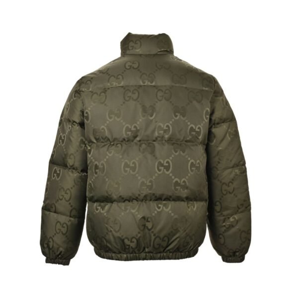 Gucci 23Fw Double G pattern jacquard down jacket