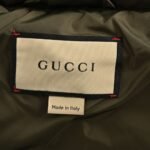 Gucci 23Fw Double G pattern jacquard down jacket