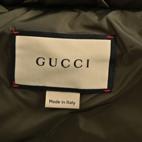 Gucci 23Fw Double G pattern jacquard down jacket