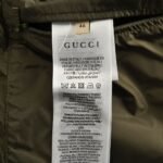 Gucci 23Fw Double G pattern jacquard down jacket