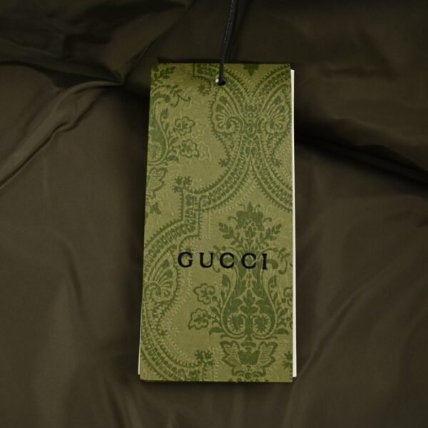 Gucci 23Fw Double G pattern jacquard down jacket