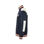 Gucci 24Fw Towel embroidery double G patchwork zipper jacket Black