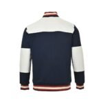 Gucci 24Fw Towel embroidery double G patchwork zipper jacket Black