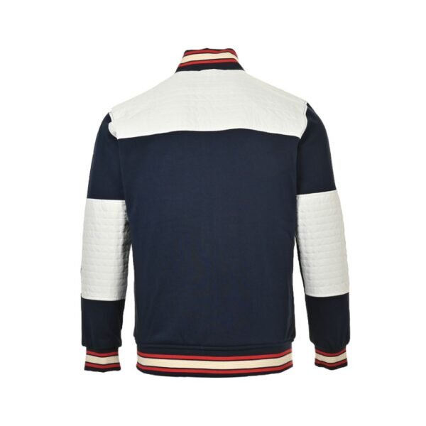 Gucci 24Fw Towel embroidery double G patchwork zipper jacket Black