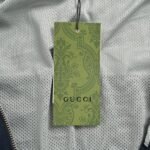 Gucci 24Fw Towel embroidery double G patchwork zipper jacket Black