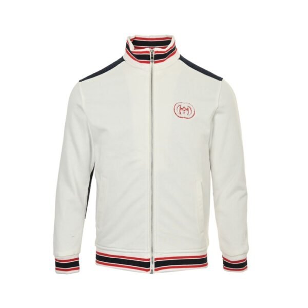 Gucci 24Fw Towel embroidery double G patchwork zipper jacket