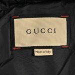 Gucci 24Fw Hooded down jacket in jacquard canvas with Double G pattern Black