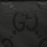 Gucci 24Fw Hooded down jacket in jacquard canvas with Double G pattern Black