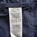 Gucci 24Fw Hooded down jacket in jacquard canvas with Double G pattern Blue