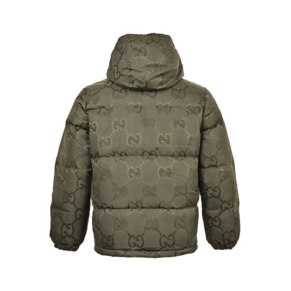 Gucci 24Fw Hooded down jacket in jacquard canvas with Double G pattern