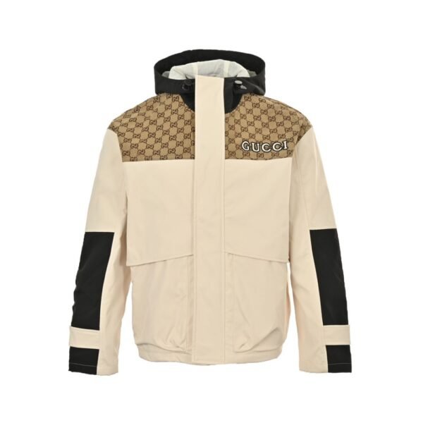 Gucci 24Fw Printed Hooded Windbreaker Jacket