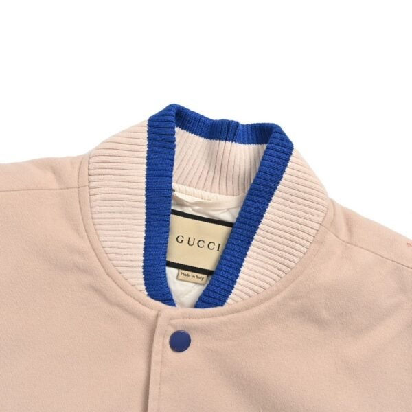 Gucci 24ss Baseball jacket with detachable sleeves and embroidered letters