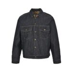 Gucci Double-sided denim jacket with all-over monogram jacquard