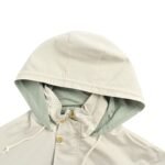 Gucci Double-faced windbreaker hooded jacket Green