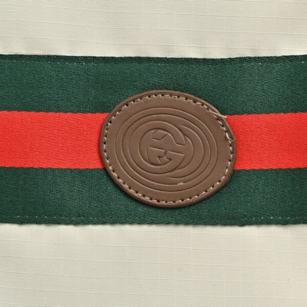 Gucci Double-faced windbreaker hooded jacket Green