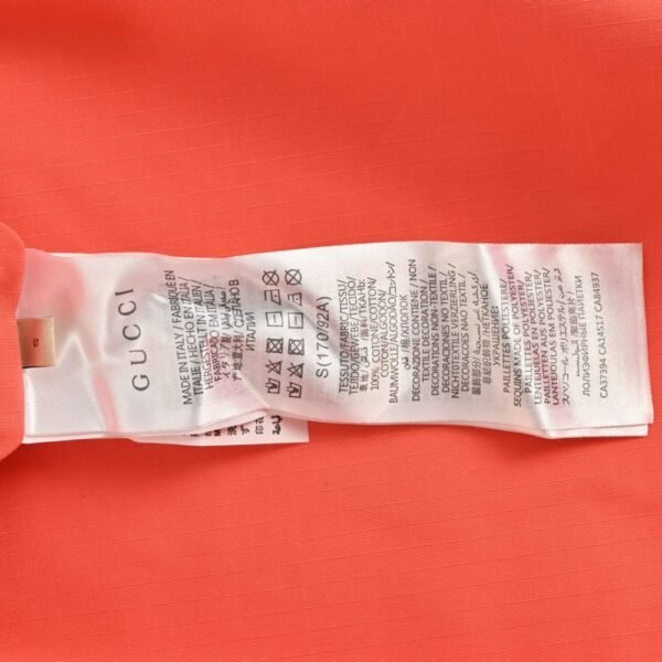 Gucci Double-faced windbreaker hooded jacket Orange