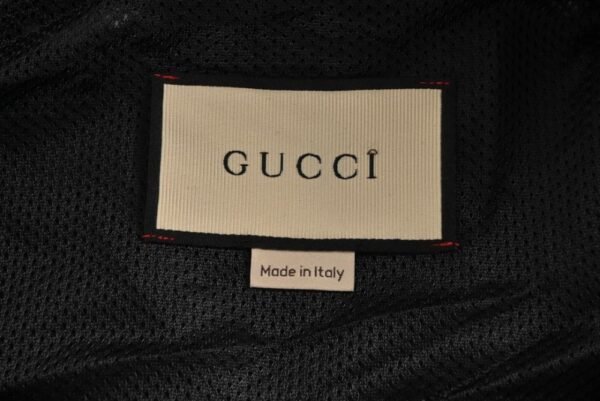 Gucci 22Fw Line Design Windbreaker Jacket Black