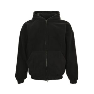 Balenciaga Teddy Sherpa Hooded Zipper Jacket