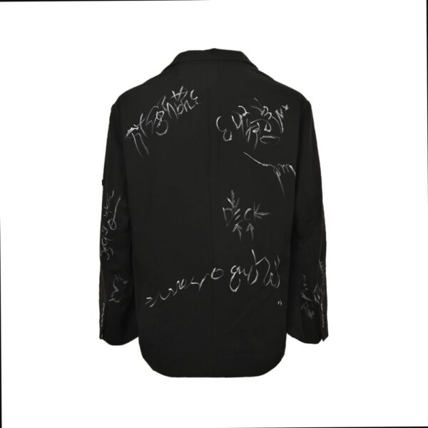 Balenciaga 24Fw Graffiti Jacket Suit Black